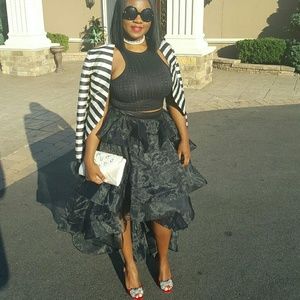 Dolce vita satin striped blazer